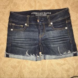American Eagle: Dark wash jean shorts